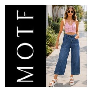 MOTF Hi Rise Wide Leg Jeans